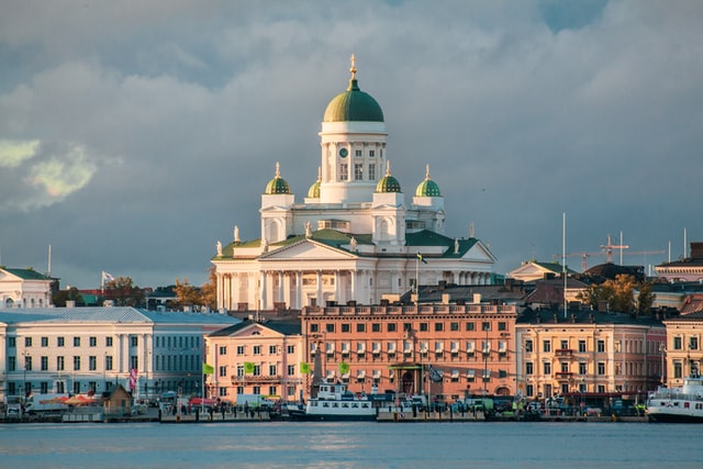 Helsinki Catherdral From A Distance